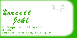 marcell jekl business card